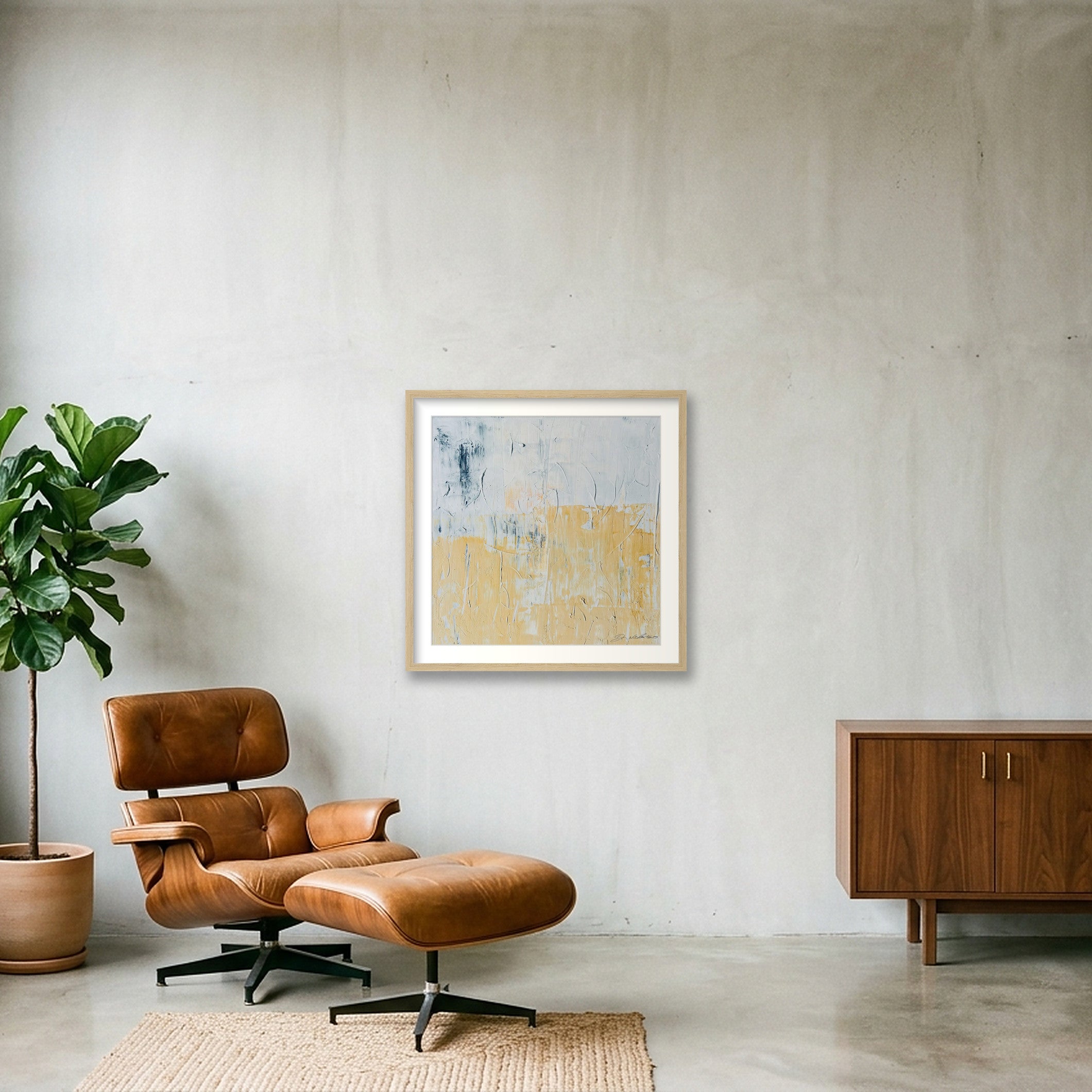SABBIOSSA_Sebastien DI NICOLANTONIO — 50×50cm, 20×20" Oak Frame