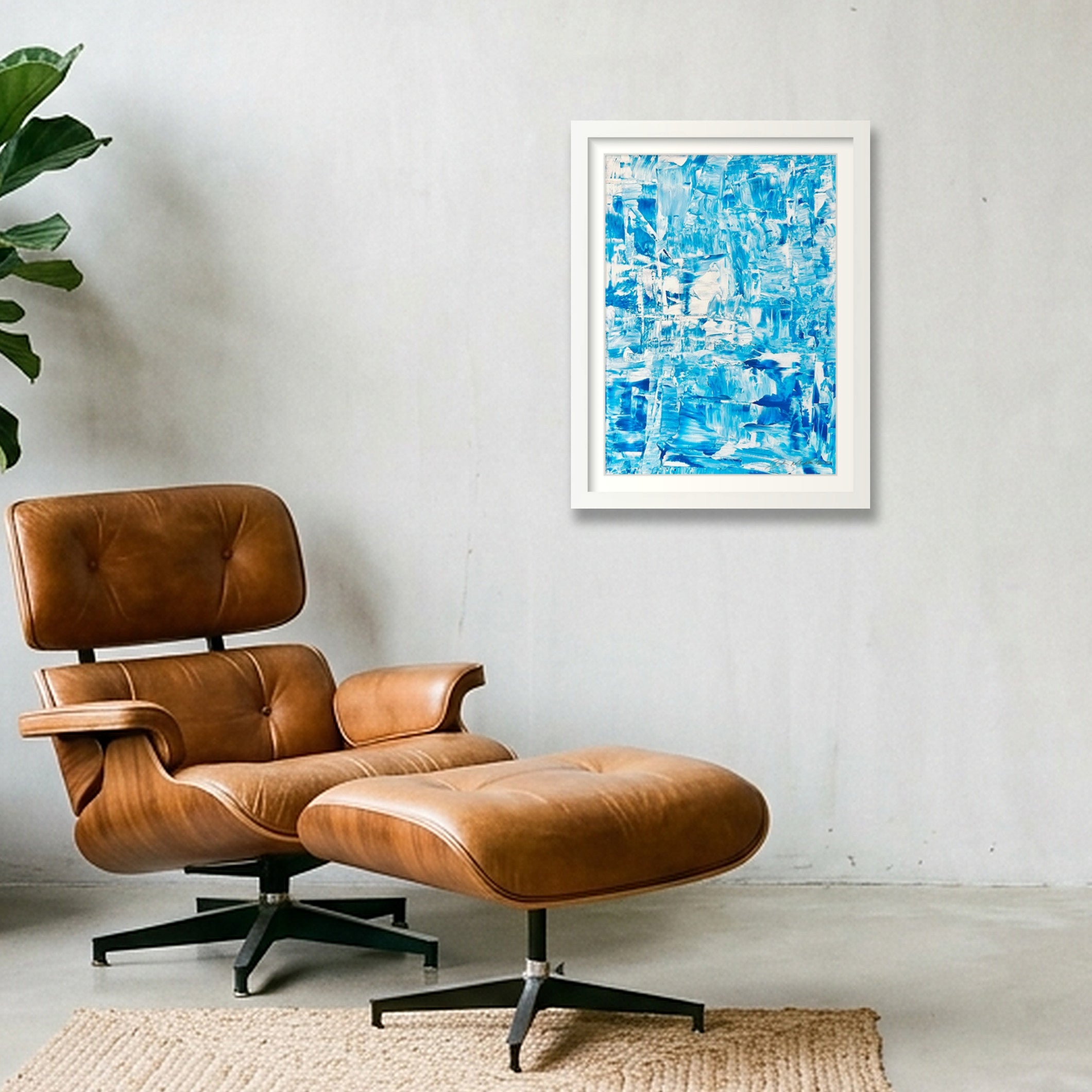 Riflessi d’Azzurro_Sebastien DI NICOLANTONIO — 30×40cm, 12×16" White Frame