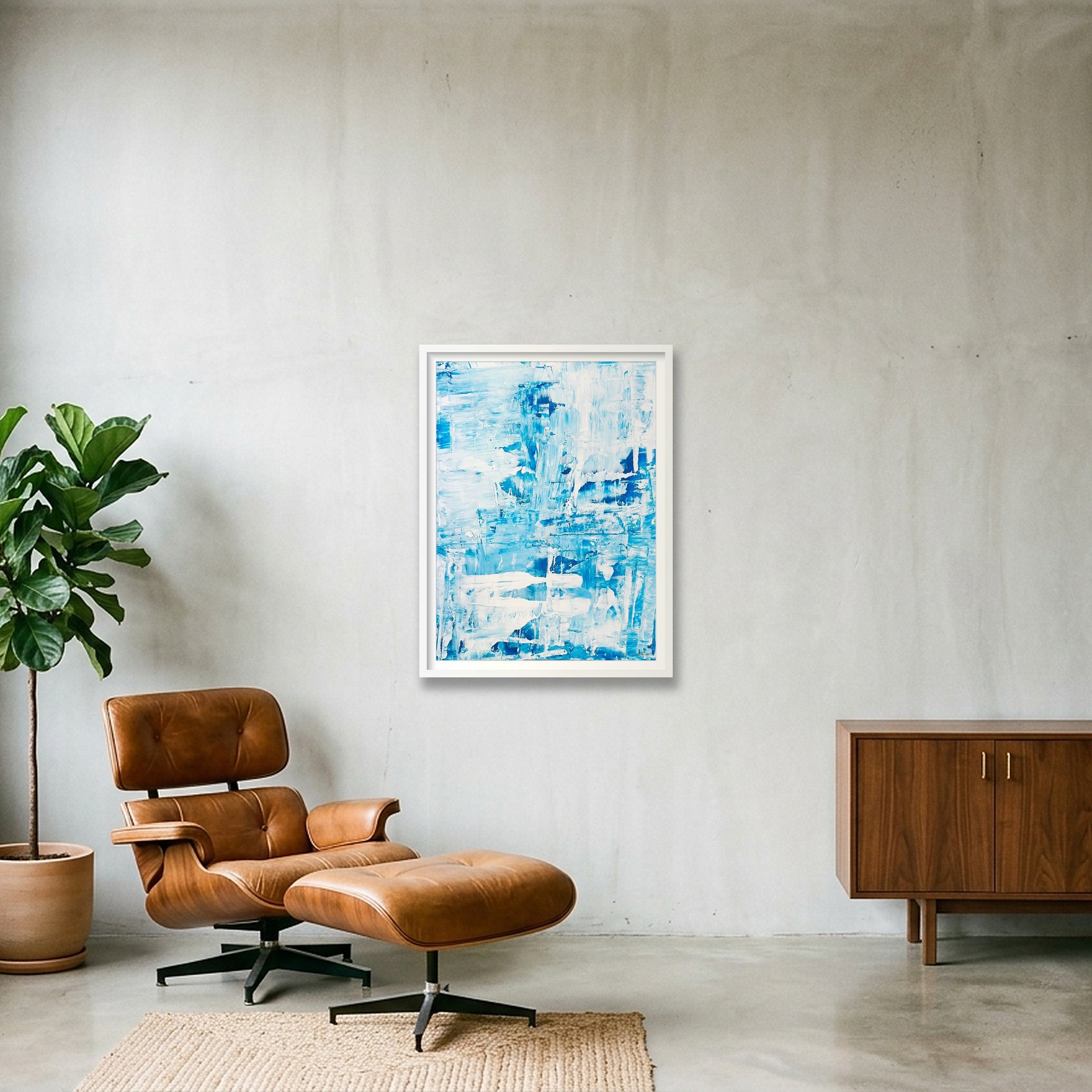 CRISTALLUNA_Sebastien DI NICOLANTONIO — 60×80cm, 24×31" White Frame