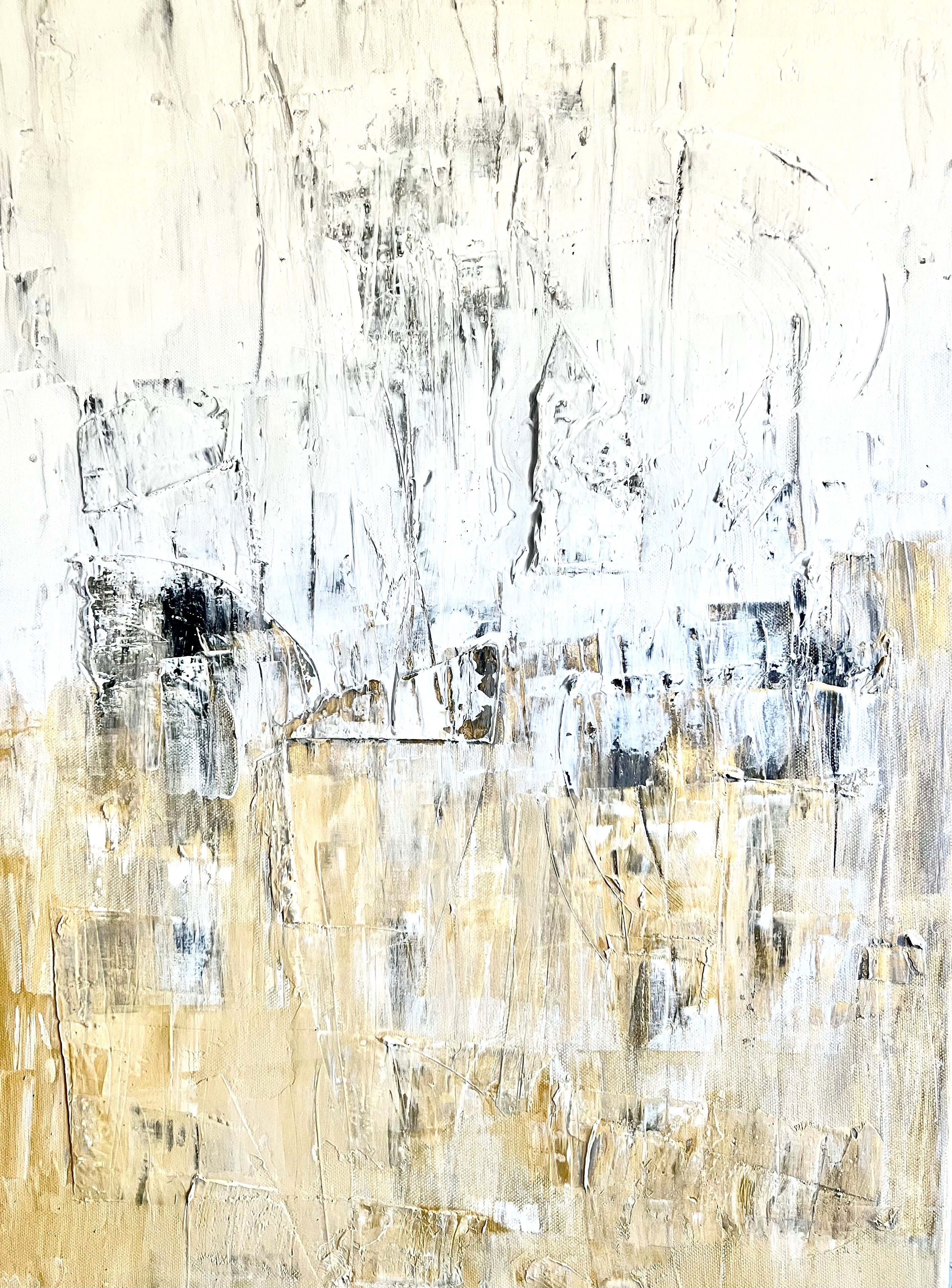 Balladoro, a one-of-a-kind contemporary acrylic painting on canvas, created by artist Sébastien Di Nicolantonio for DI NICOLANTONIO PARIS.
