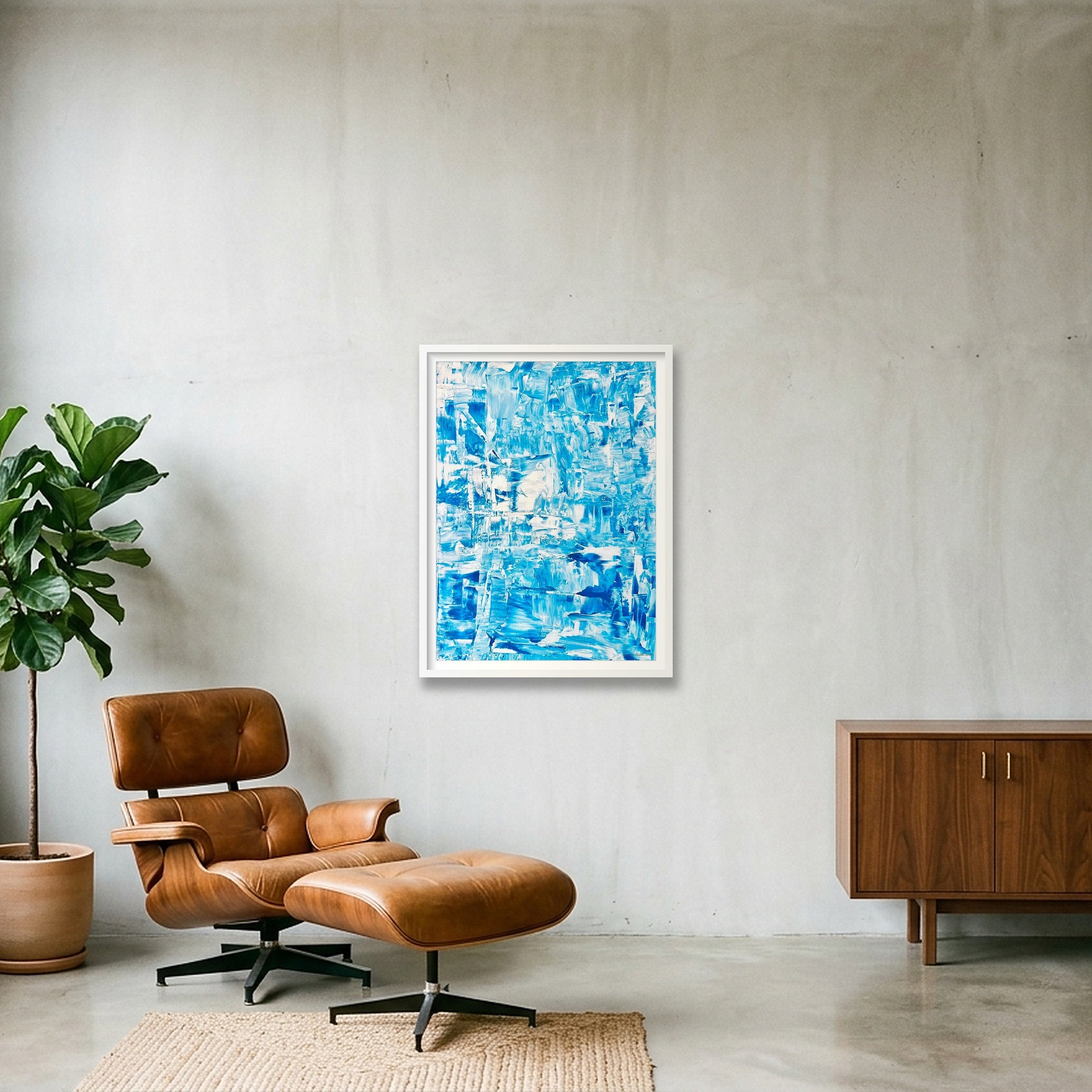 Riflessi d’Azzurro_Sebastien DI NICOLANTONIO — 60×80cm, 24×31" White Frame