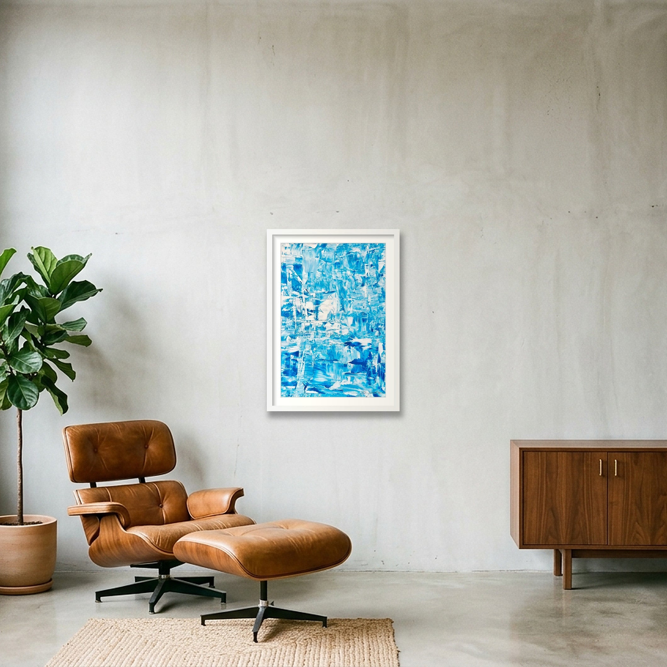 Riflessi d’Azzurro_Sebastien DI NICOLANTONIO — 42×59cm, 17×23" White Frame